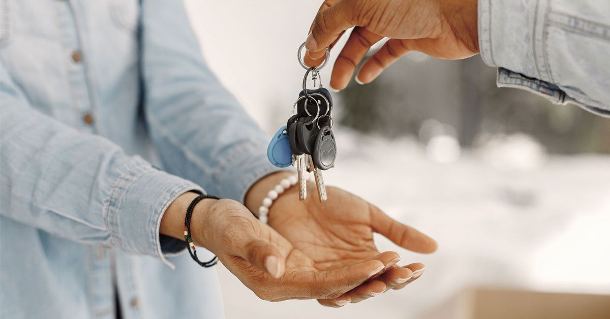Handover of keys to tenant